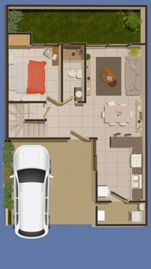 planta baja casa marietta loretta residencial